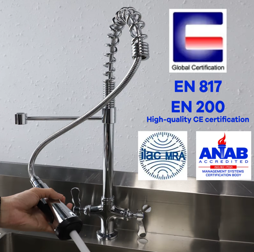 Why choose a commercial pre rinse faucet over a regular faucet?