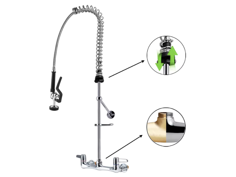 What makes a commercial kitchen faucet different from a standard one?