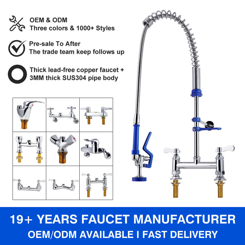 Premium Wall Mount Kitchen Sink Faucets for Commercial Use