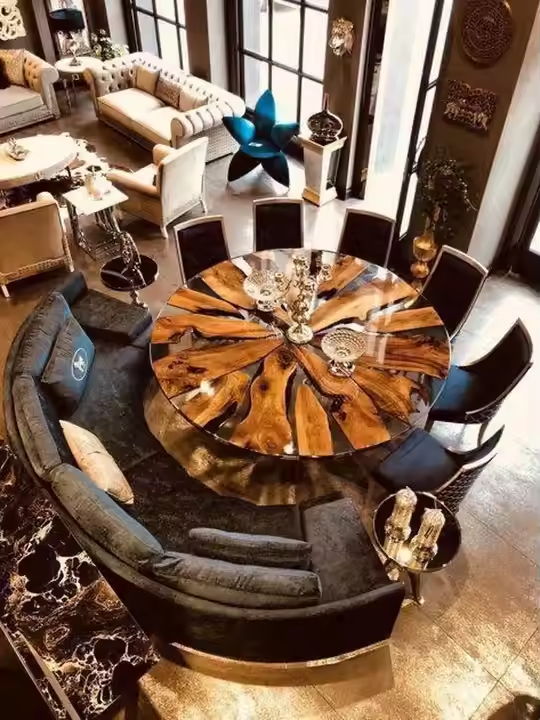 Customized Color Epoxy Tables: Matching Interior Design Palettes
