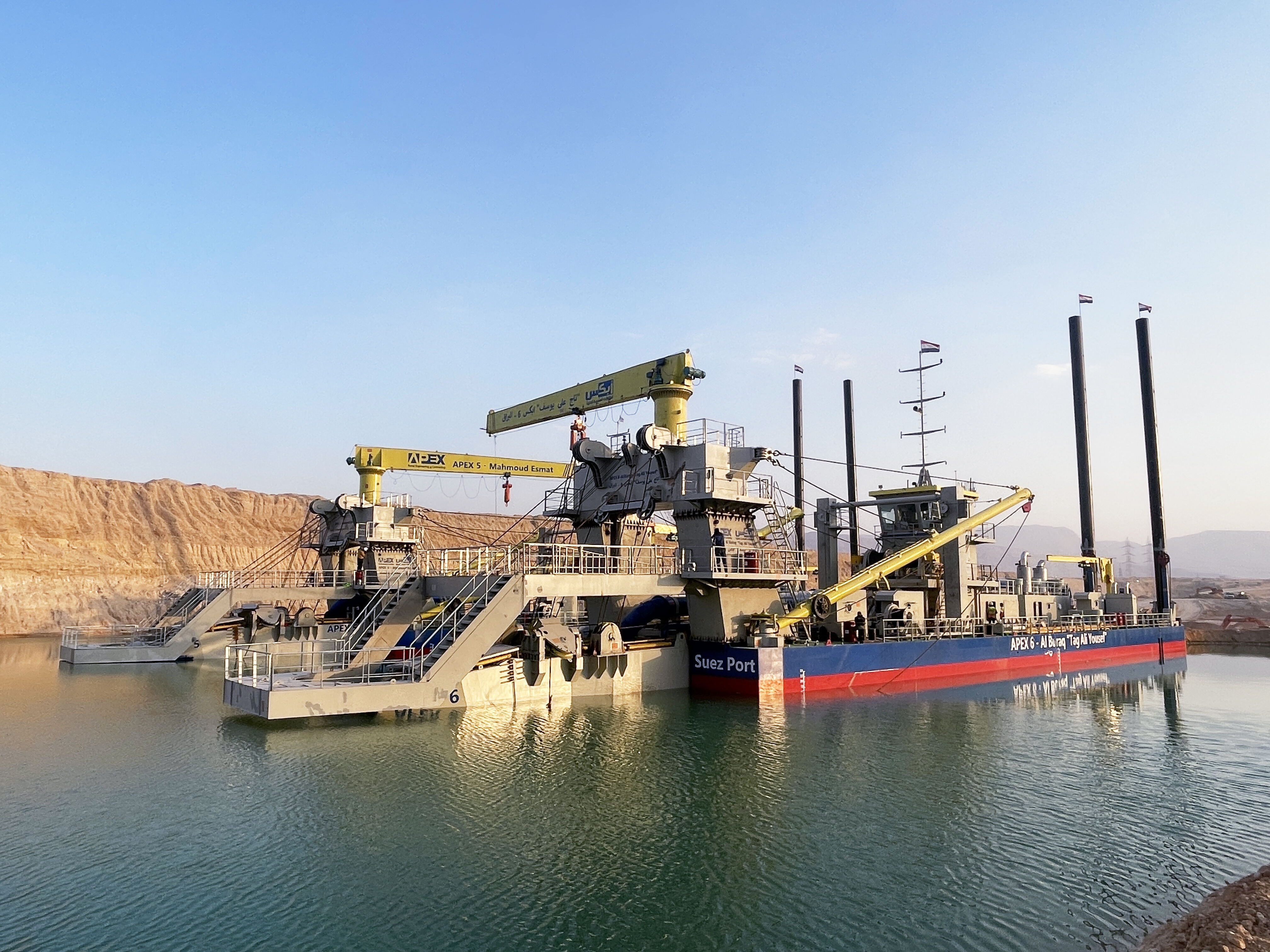 2022 Egypt Suez Canal channel desilting project