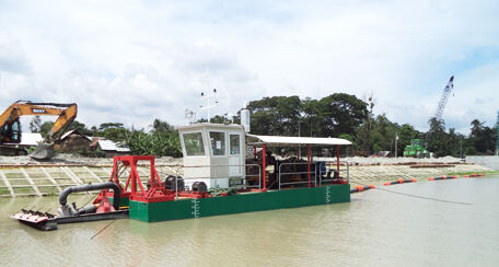 In 2018, China Industrial International Padma River desilting Project in Bangladesh