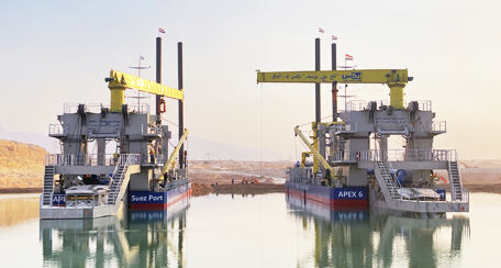 2022 Egypt Suez Canal channel desilting project