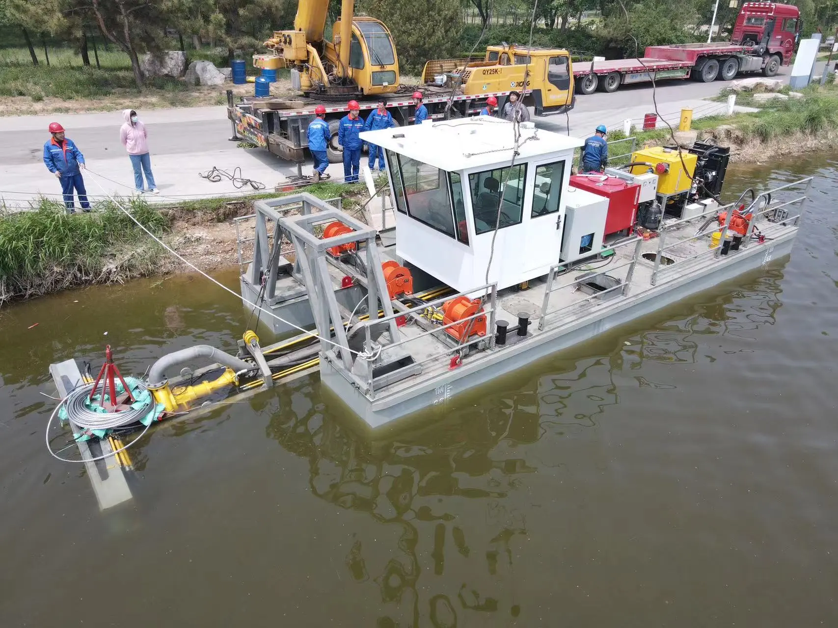 Julong Delivered ASD200 Auger Suction Dredger After Successful Testing