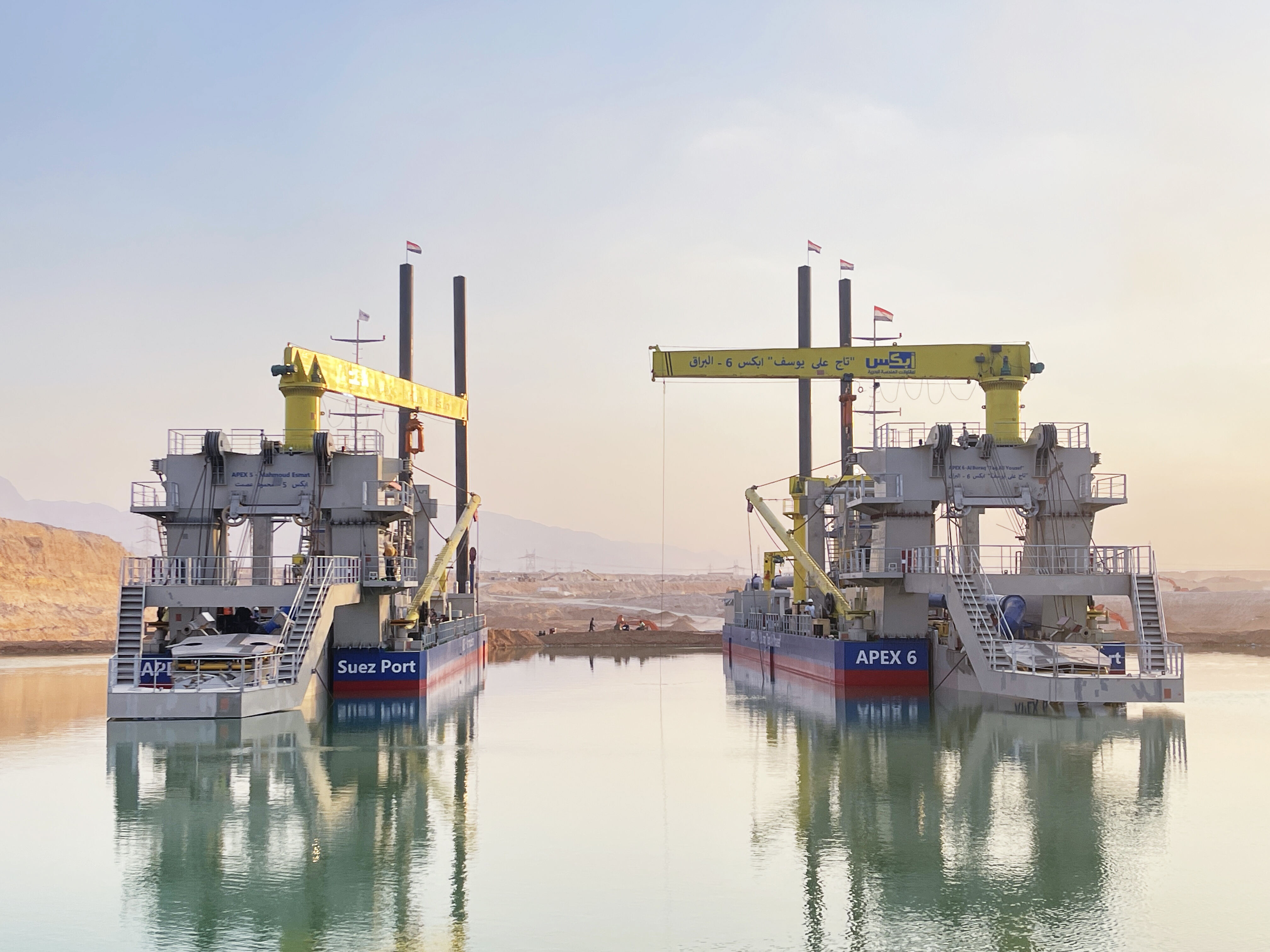 2022 Egypt Suez Canal channel desilting project