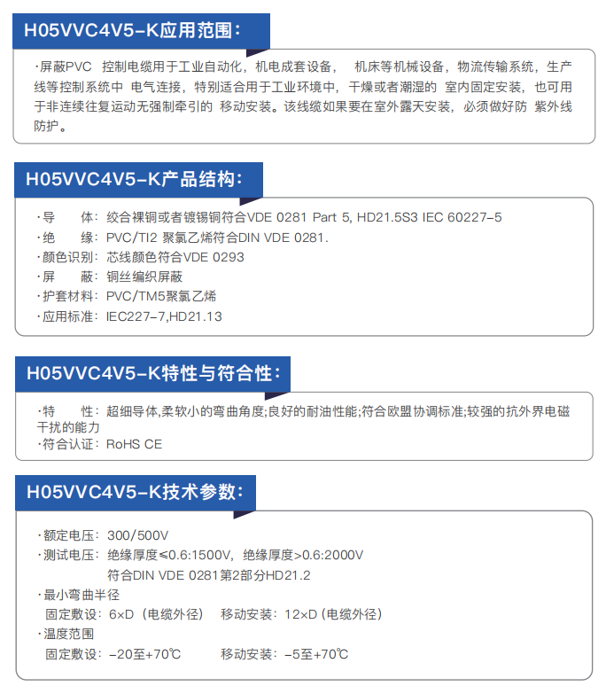 ce multi conductor flexible cable with cross linked polyolefin insulation and cross linked polyolefin sheath-2