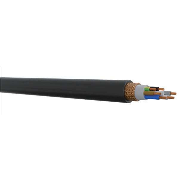 Double-Jacketed Shielded Medium-Duty Cable for Cable Chains