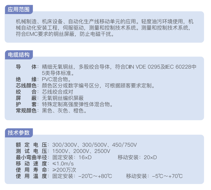 shielded twisted pair low drag chain cable-2