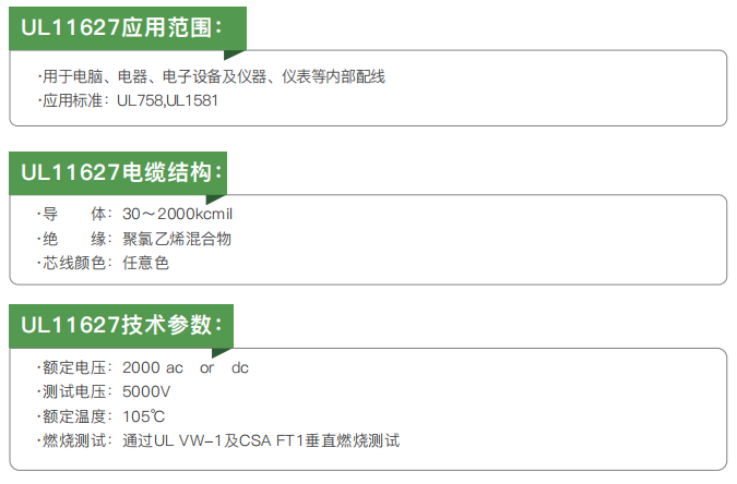 ul certified electrical installation and connection cables803-2