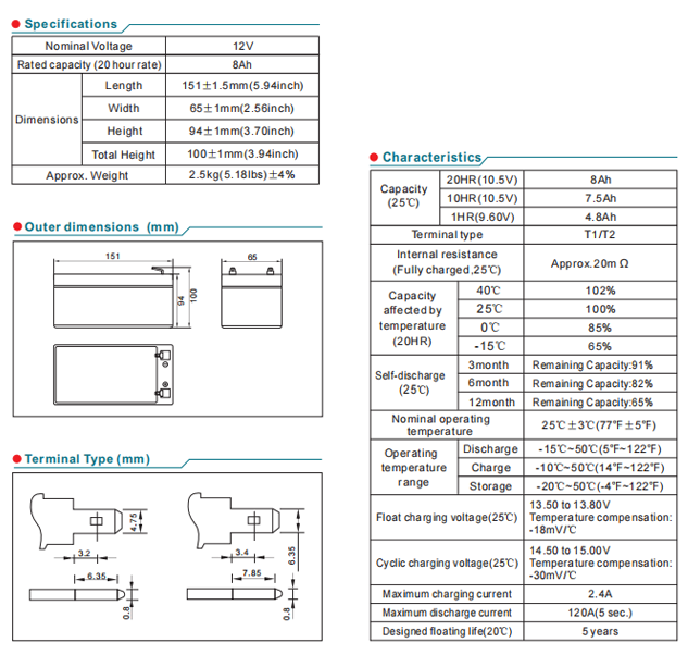 np8 12 12v8ah lead acid battery-2