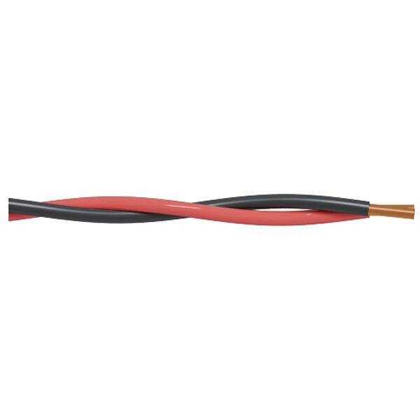 Copper-core PVC-insulated stranded flexible cable for connection purposes