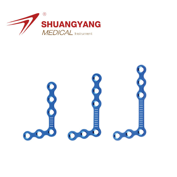 1.0mm Thickness Orthognathic Series L-plate Titanium Maxillofacial Plate（6 holes）