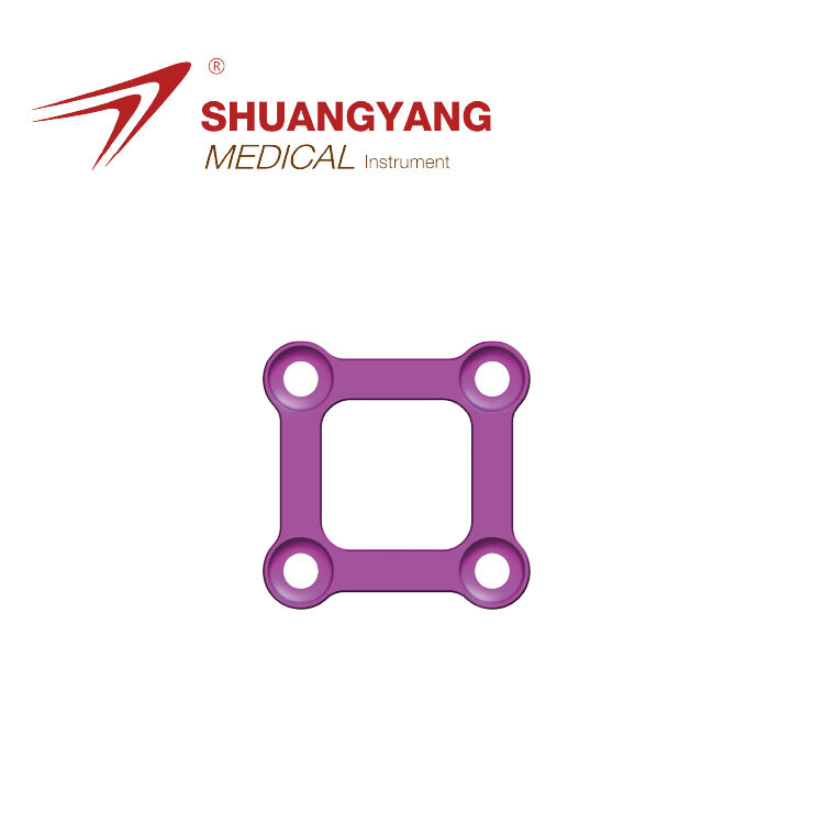 Locking Maxillofacial implant Rectangular plate Titanium Maxillofacial micro plate