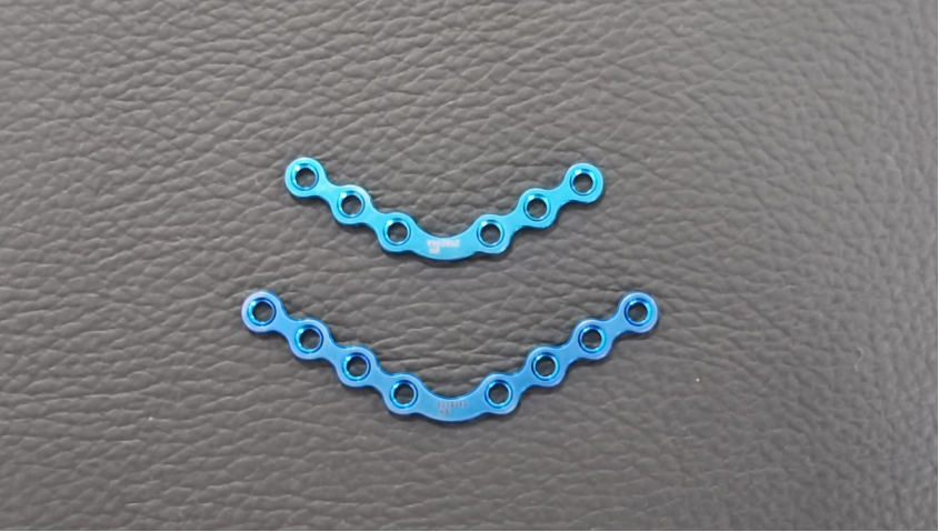 20mm maxillofacial set 120 arc plate titanium maxillofacial mini plate-3