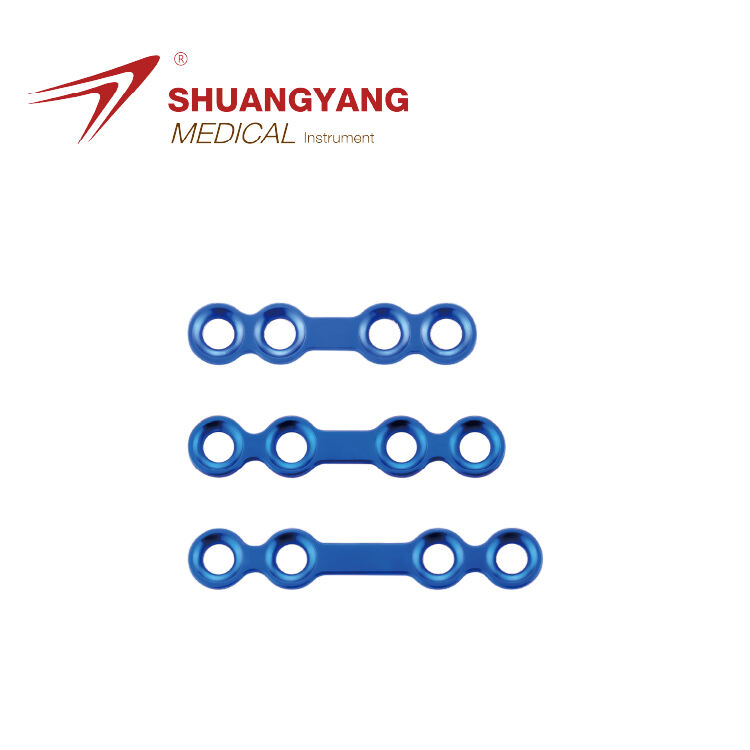2.0mm locking maxillofacial Set Straight bridge Plate Titanium Maxillofacial mini plate