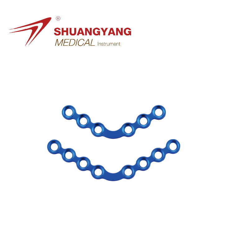 2.0mm locking maxillofacial Set 120° Arc plate Titanium Maxillofacial mini plate
