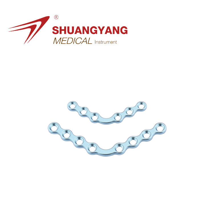 1.4 mm Thickness 120° Arc plate Titanium locking Maxillofacial mini plate
