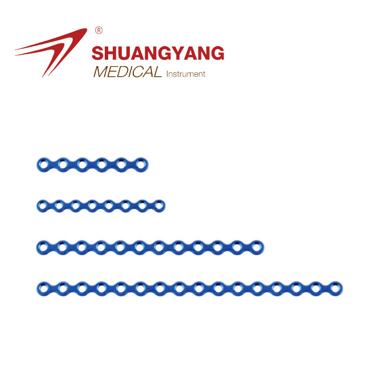 2.0mm maxillofacial Set Straight Plate Titanium Maxillofacial mini plate