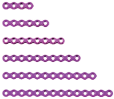 15mm maxillofacial set straight plate titanium maxillofacial micro plate-3