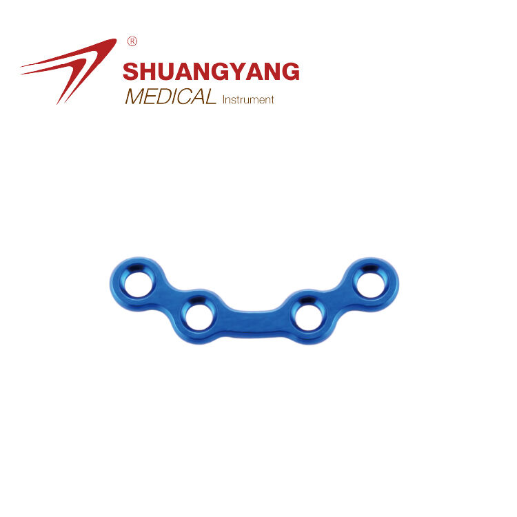 2.0mm maxillofacial Set Arc bridge plate Titanium Maxillofacial mini plate