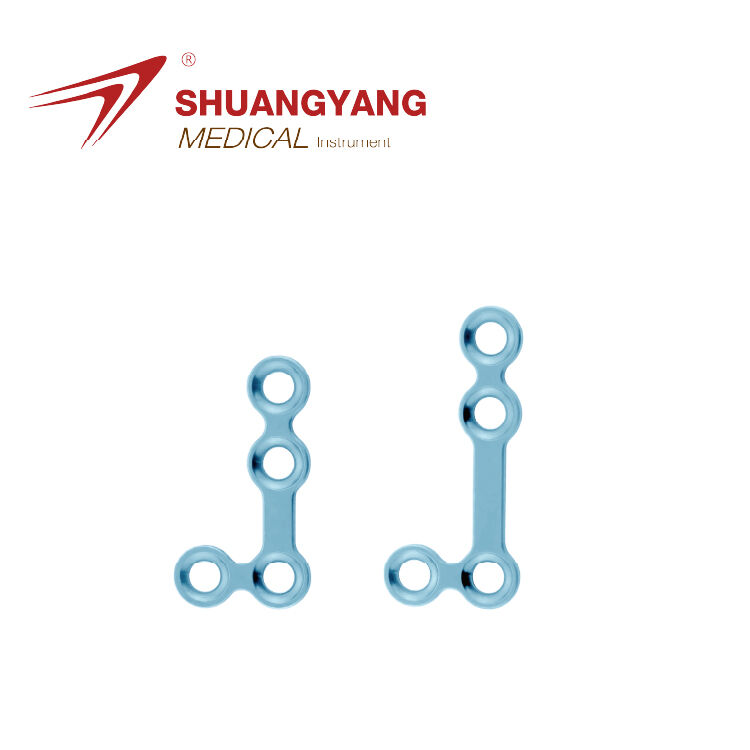 90° L-plate Titanium locking Maxillofacial mini plate