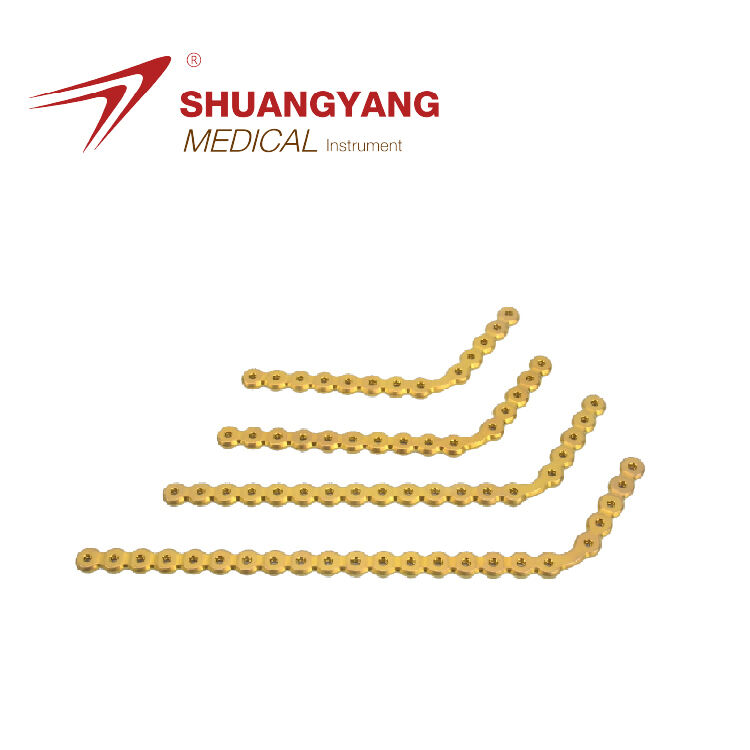 2.4 mm Maxillofacial Reconstruction 120° L- plate Titanium Maxillofacial plate