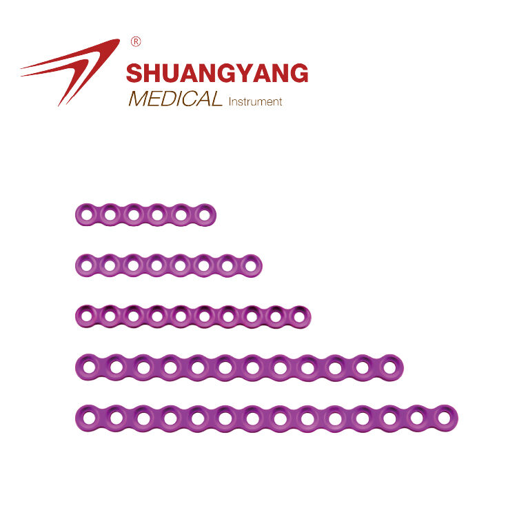 Locking Maxillofacial implant Straight plate Titanium Maxillofacial micro plate