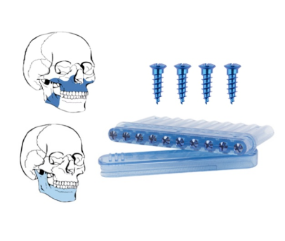 20mm locking maxillofacial set straight plate titanium maxillofacial mini plate-9