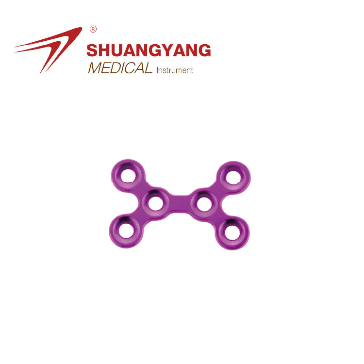 Locking Maxillofacial implant Double Y-plate Titanium Maxillofacial micro plate