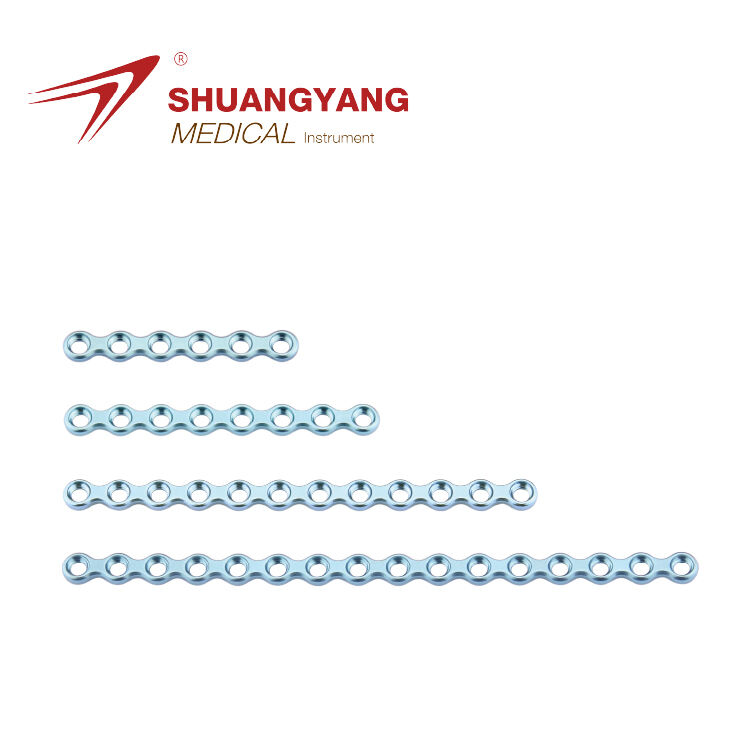 1.4mm Thickness Straight bridge plate Titanium locking Maxillofacial mini plate