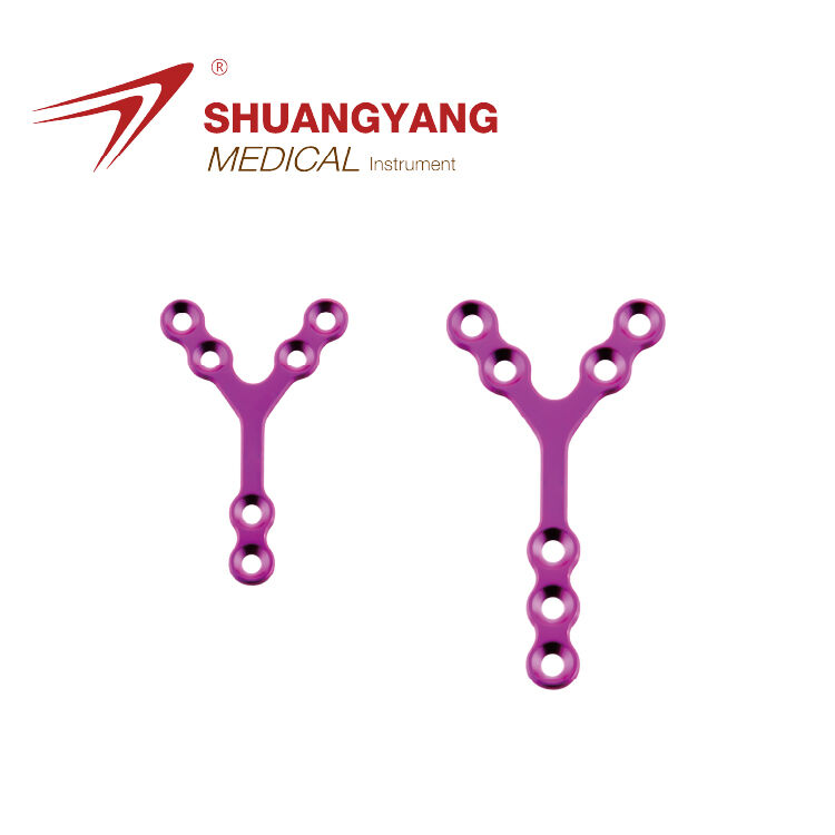 1.5mm maxillofacial Double Y-plate Titanium Maxillofacial micro plate