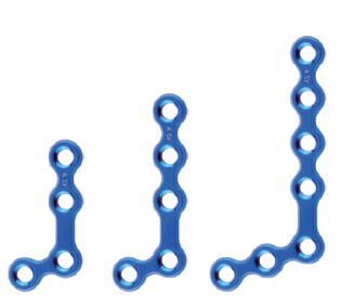 20mm maxillofacial set 110 l plate titanium maxillofacial mini plate-4