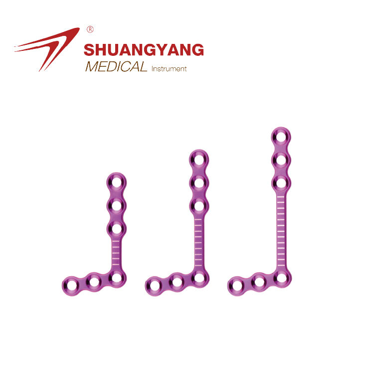 0.6mm Thickness Orthognathic Series L-plate Titanium Maxillofacial Plate（6 holes）