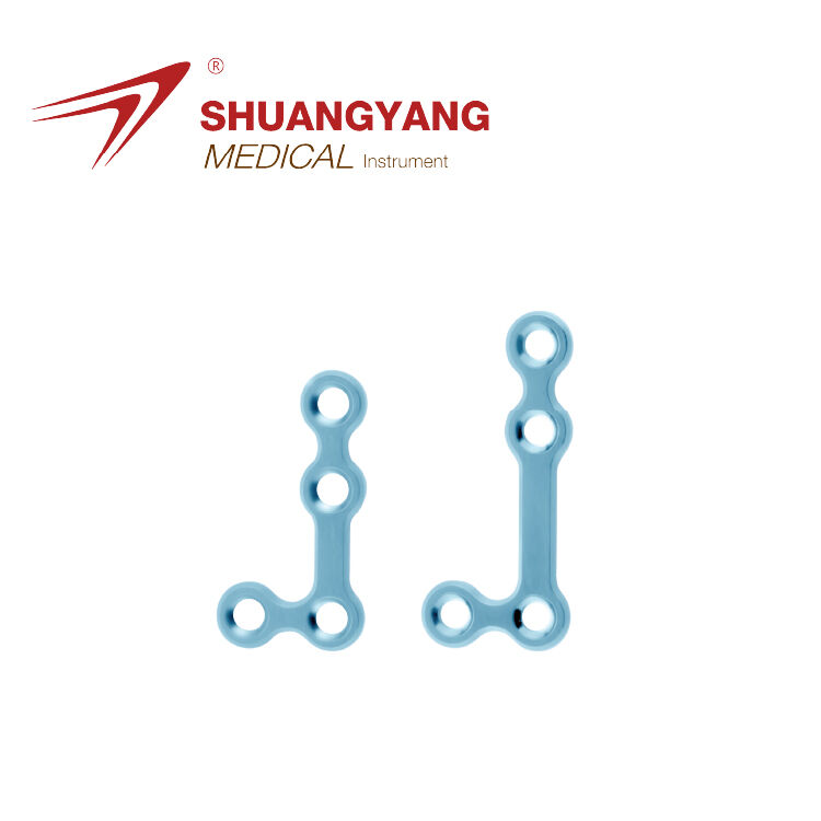 90° L-plate Titanium Maxillofacial mini plate