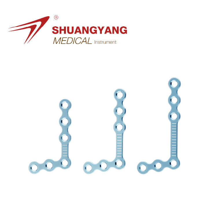 0.8mm Thickness Orthognathic Series L-plate Titanium Maxillofacial Plate（6 holes）