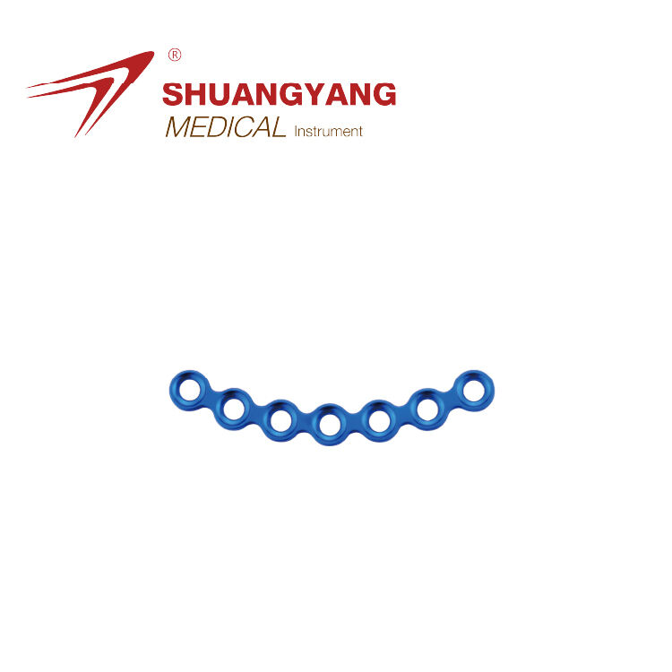 2.0mm locking maxillofacial Set Arc plate 7 holes Titanium Maxillofacial mini plate