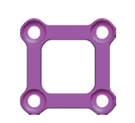 locking maxillofacial implant rectangular plate titanium maxillofacial micro plate-5