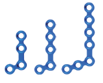 20mm locking maxillofacial set 110 l plate titanium maxillofacial mini plate-5