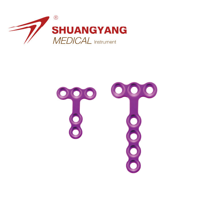 Locking Maxillofacial implant T-plate Titanium Maxillofacial micro plate