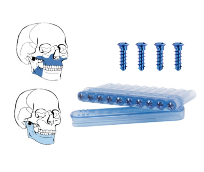 20mm maxillofacial set straight plate titanium maxillofacial mini plate-9