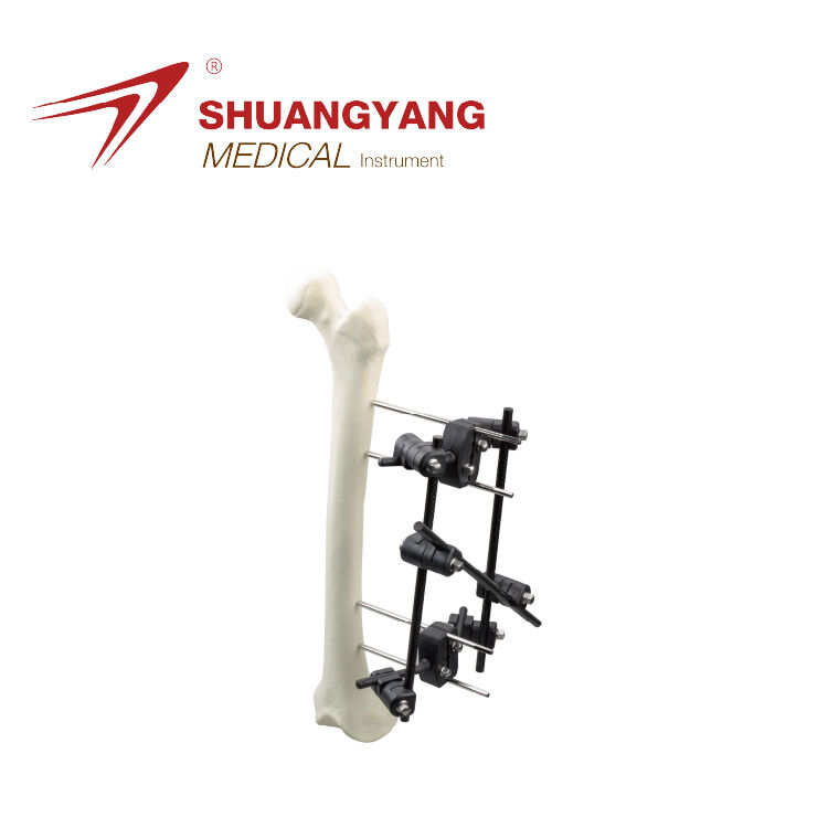 Femoral unilateral reinforcement external fixator