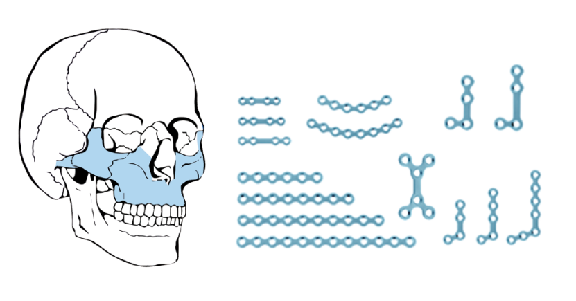 90 l plate titanium locking maxillofacial mini plate-4