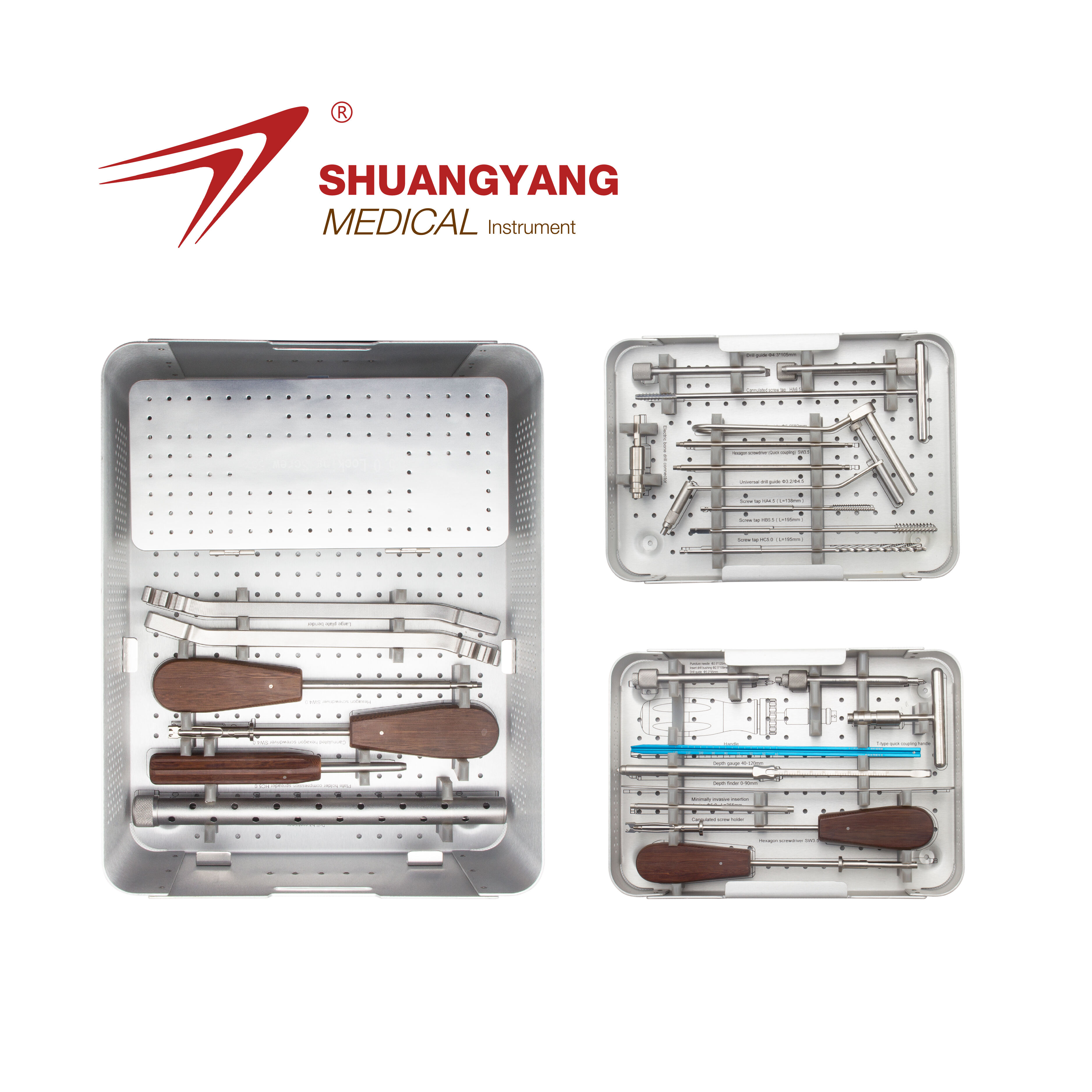 5.0mm Trauma Locking Plate orthopedic large fragment set Orthopedic Instrument Set