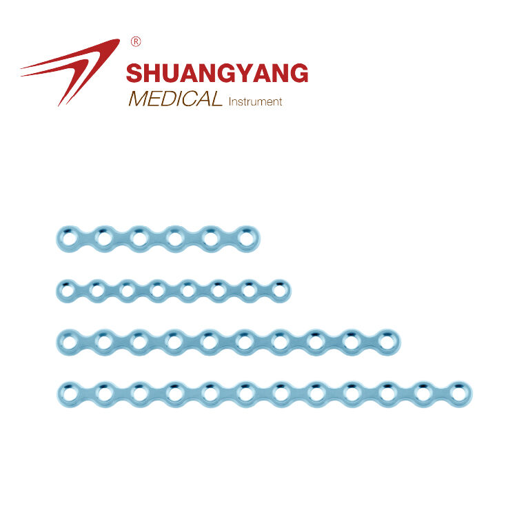 Titanium Maxillofacial mini plate Thickness 0.8 mm Straight plate