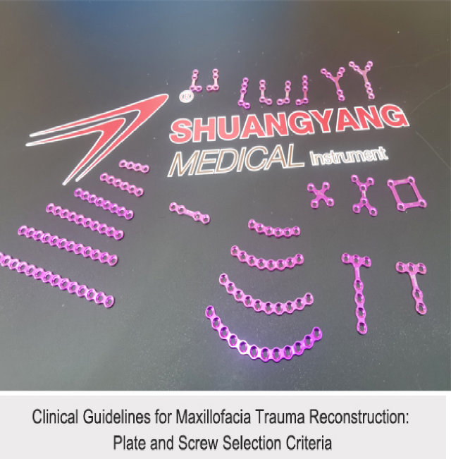 Clinical Guidelines for Maxillofacia Trauma Reconstruction: Plate and Screw Selection Criteria