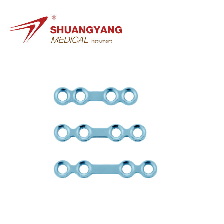 Straight bridge plate Titanium locking Maxillofacial mini plate