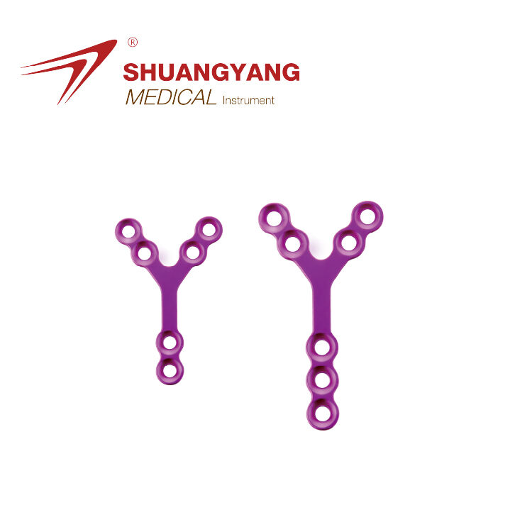 Locking Maxillofacial implant Y-plate Titanium Maxillofacial micro plate