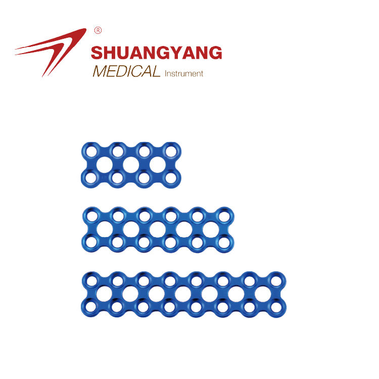 2.0mm locking maxillofacial Set Rectangle Plate Titanium Maxillofacial mini plate