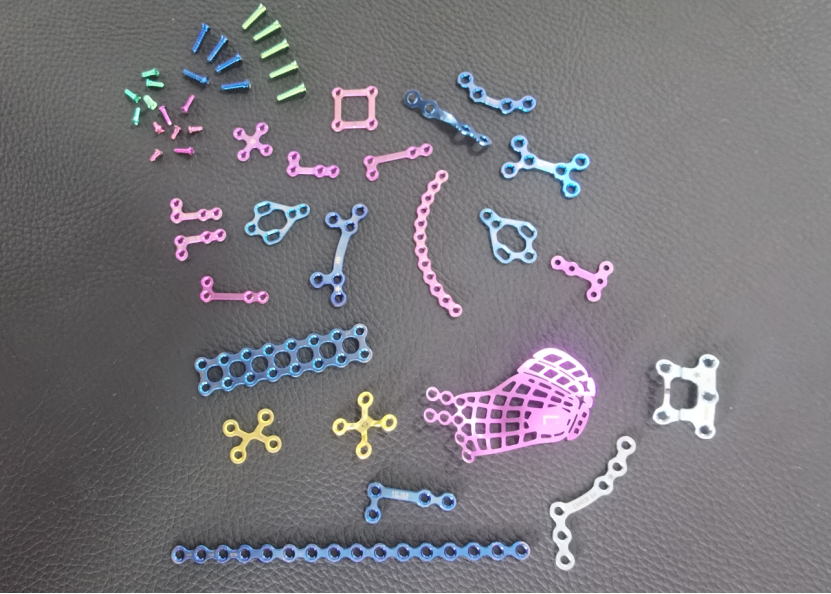 20mm locking maxillofacial set straight bridge plate titanium maxillofacial mini plate-8