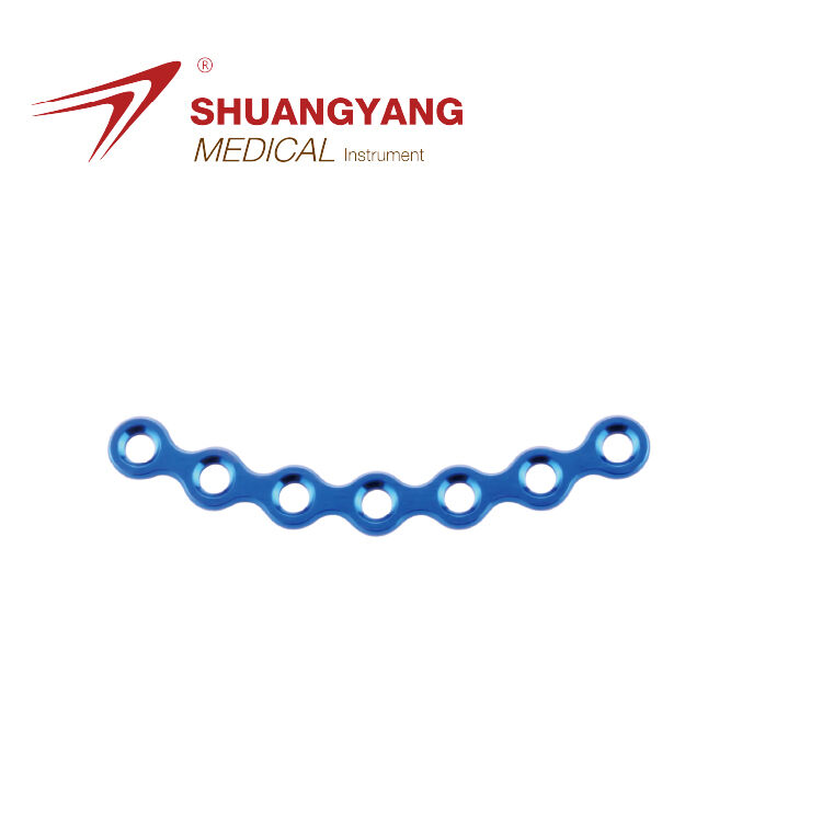 2.0mm maxillofacial Set Arc plate 7 holes Titanium Maxillofacial mini plate